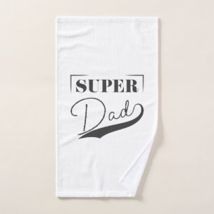 Super Dad Hand Towel