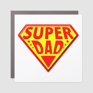 Super Dad - Happy Fathers Day Car Magnet