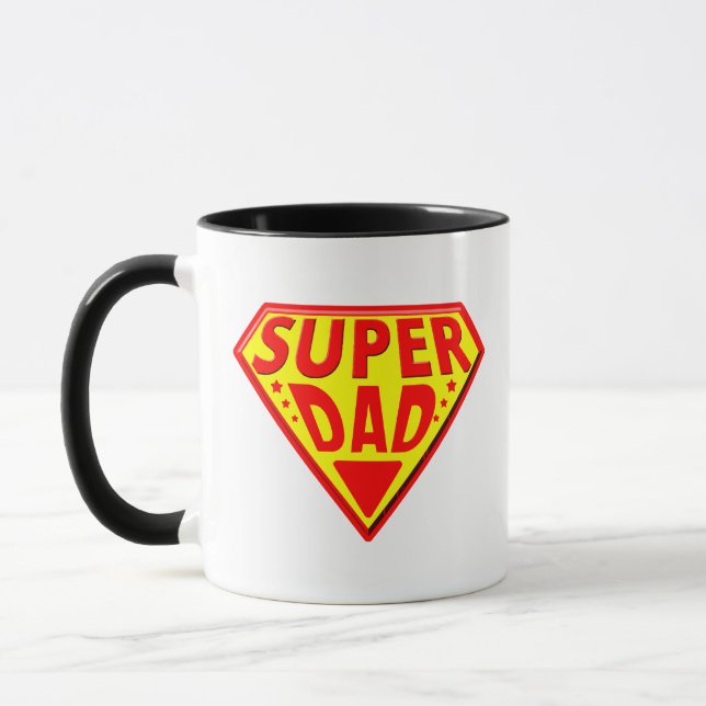 Super Dad - Happy Fathers Day Mug (Left)