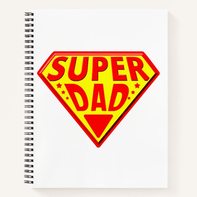 Super Dad - Happy Fathers Day Notebook (Front)