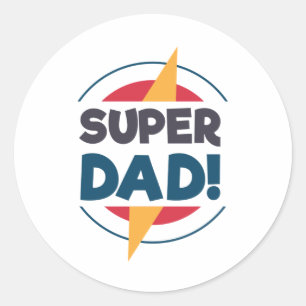 Super Dad Happy Father's Day Sticker