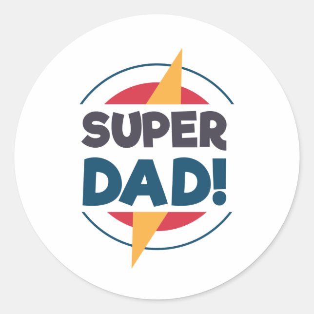 Super Dad Happy Father's Day | Sticker (Front)