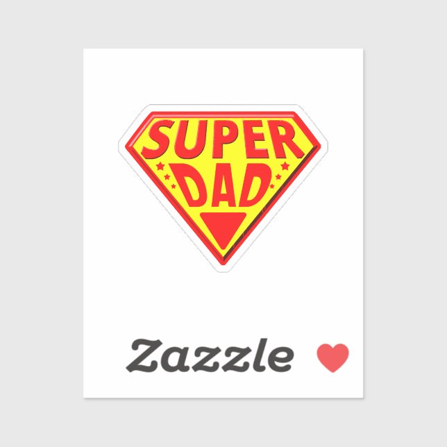 Super Dad - Happy Fathers Day Sticker (Sheet)