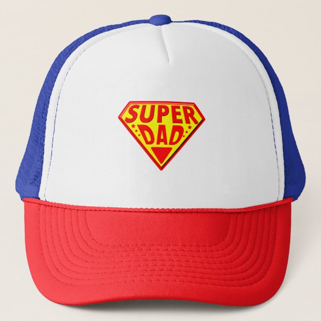 Super Dad - Happy Fathers Day Trucker Hat (Front)
