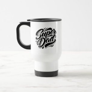 Super Dad Hero Typography Design-67888 Travel Mug