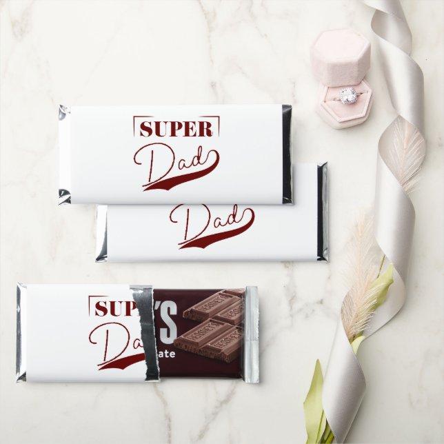 Super Dad Hershey Bar Favors (Front)