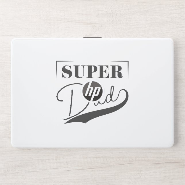 Super Dad HP Laptop Skin (Front)