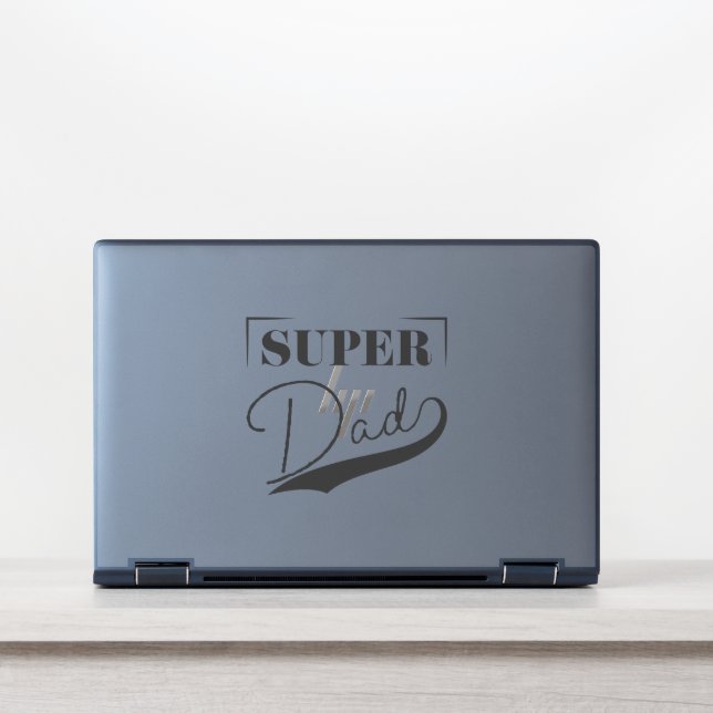 Super Dad HP Laptop Skin (Front)