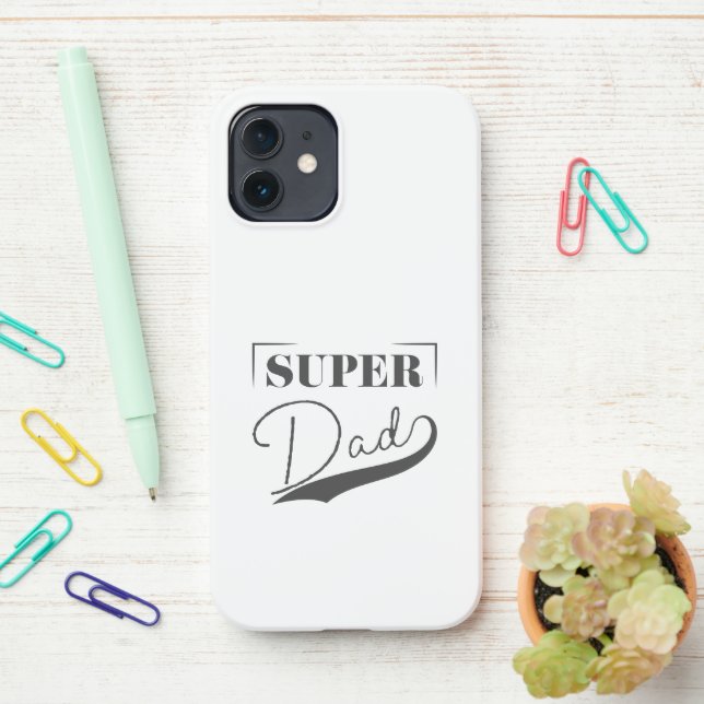 Super Dad iPhone Case (On Desk)