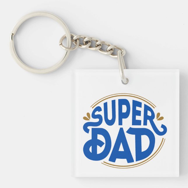 Super Dad Key Chain (Front)