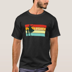 Super Dad Legacy With Cape - Celebrate Fatherhood T-Shirt