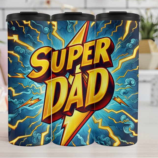 Super Dad: Lightning, Heroic Tribute Thermal Tumbler (Creator Uploaded)