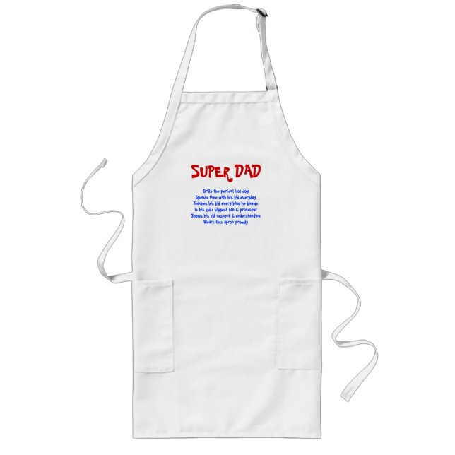 SUPER DAD LONG APRON (Front)