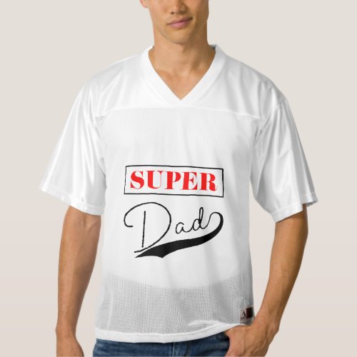 Super Dad Mens Football Jersey