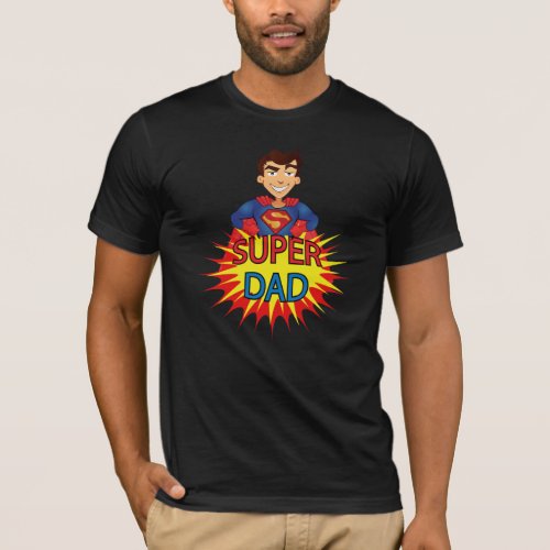 super dad mens tshirt