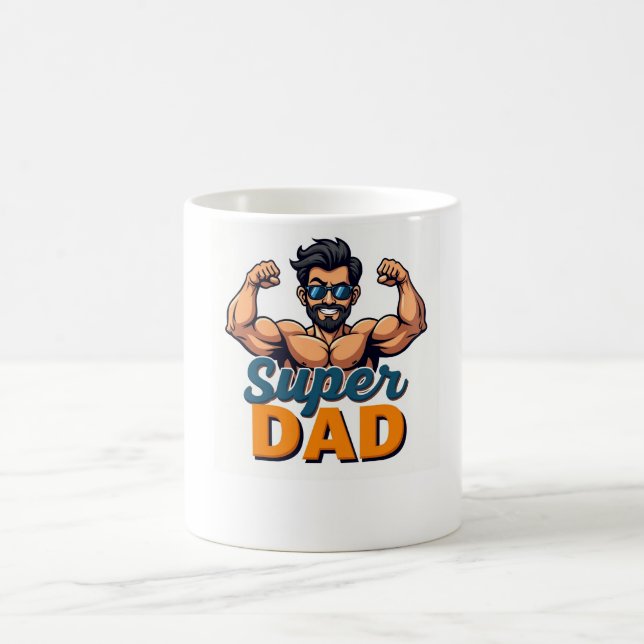 Super Dad Mug – Funny Father’s Day Gift (Center)