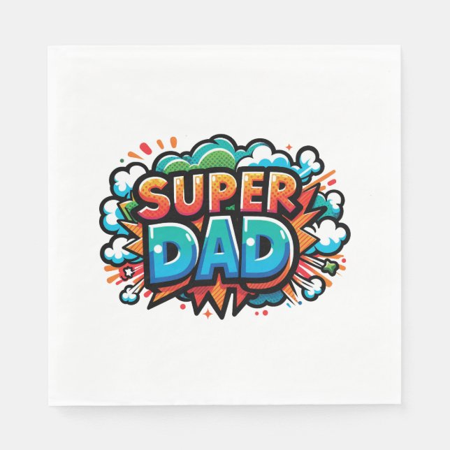 Super Dad Napkins (Front)