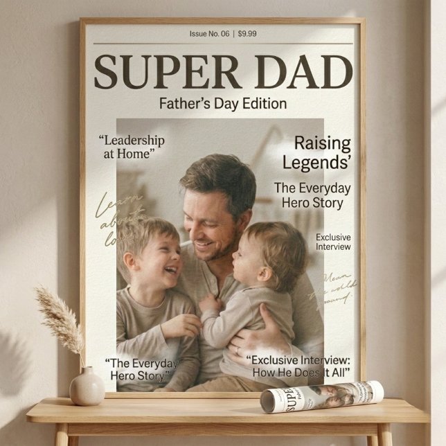 Super Dad Personalized Father’s Day  Poster (Creator Uploaded)