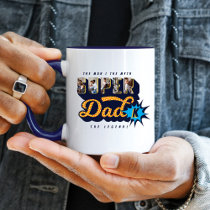 Super Dad Photos The Man, Myth, Legend Monogram Mug