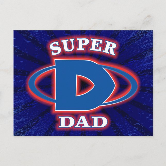 Super Dad Postcard (Front)