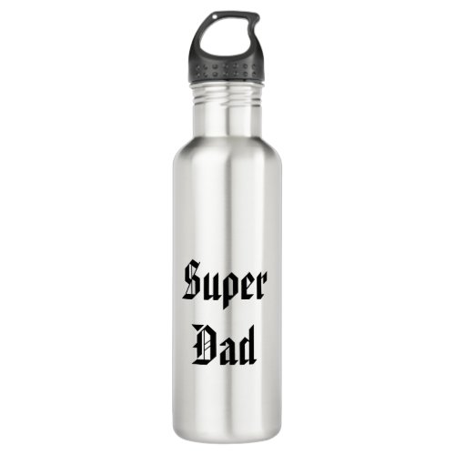 Super Dad Printed Water Bottle Stainless Steel Water Bottle
