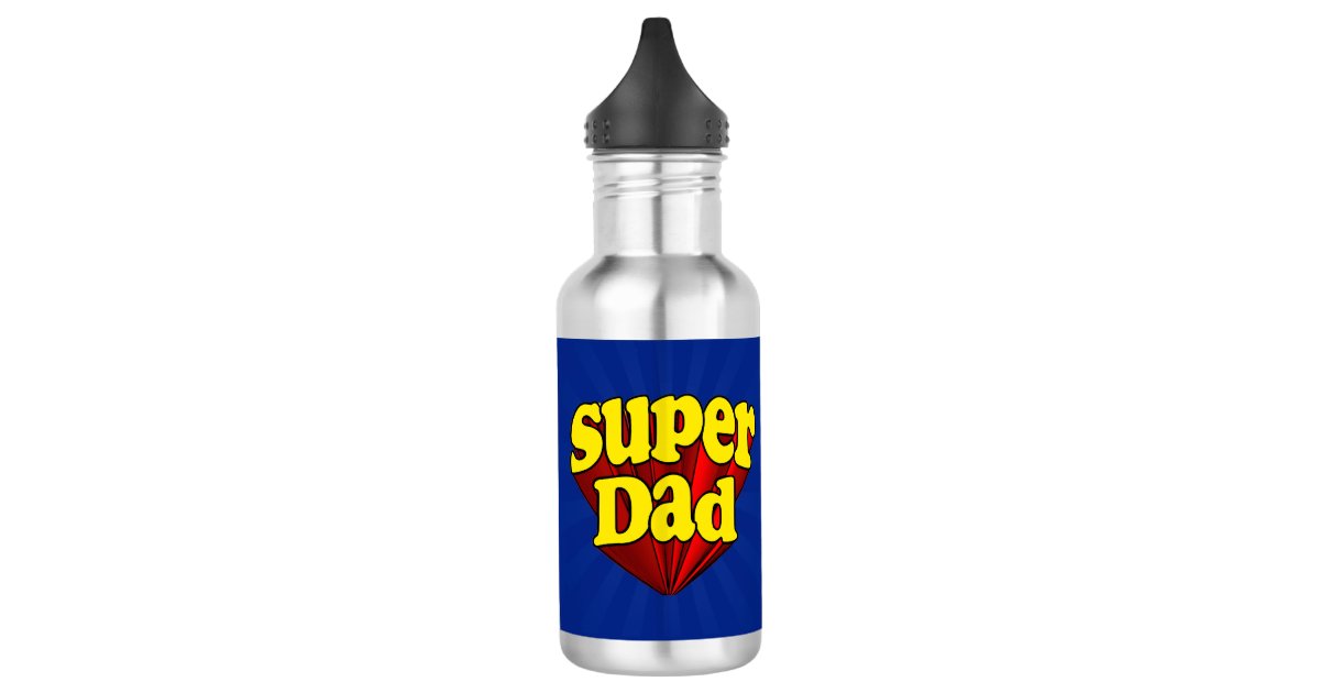 Daddy Of A Superhero: Durable High-Grade Stainless Steel Water Bottle