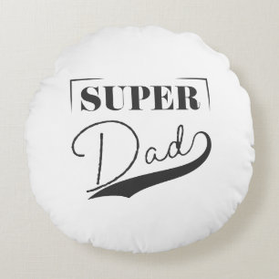 Super Dad Round Pillow
