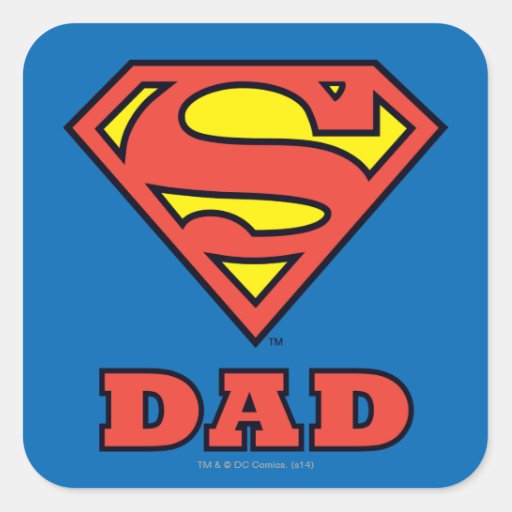 Super Dad Square Sticker | Zazzle