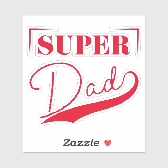 Super Dad Sticker (Sheet)