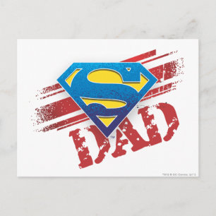 Super Dad Stripes Postcard