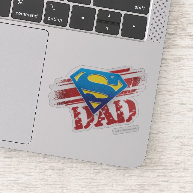 Super Dad Stripes Sticker (Detail)