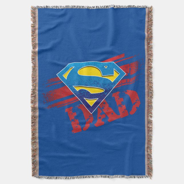 Super Dad Stripes Throw Blanket (Front Vertical)