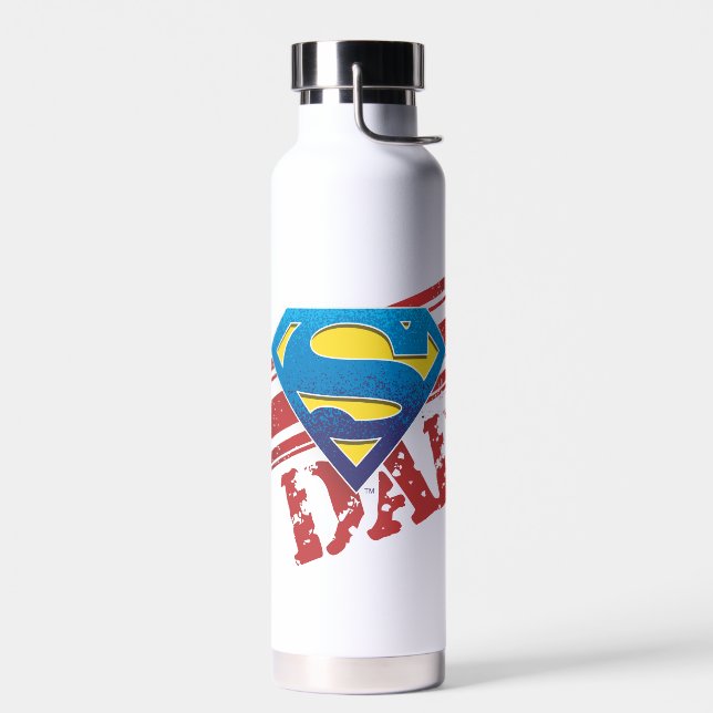 Super Dad Stripes Water Bottle (Left)
