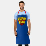Super Dad, Superhero Red/Yellow/Blue Father&#39;s Day Apron