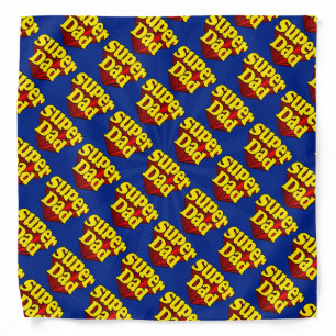 Super Dad, Superhero Red/Yellow/Blue Father's Day Bandana