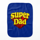 Super Dad, Superhero Red/Yellow/Blue Father's Day Burp Cloth Super Dad, Superhero Red/Yellow/Blue Father's Day Burp Cloth