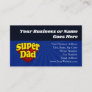 Super Dad, Superhero Red/Yellow/Blue Father's Day Calling Card