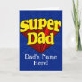 Super Dad, Superhero Red/Yellow/Blue Father's Day Card