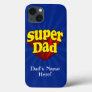 Super Dad, Superhero Red/Yellow/Blue Father's Day iPhone 13 Case