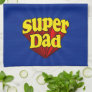 Super Dad, Superhero Red/Yellow/Blue Father's Day Kitchen Towel