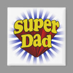 Super Dad, Superhero Red/Yellow/Blue Magnet