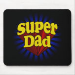 Super Dad, Superhero Red/Yellow/Blue Mouse Pad