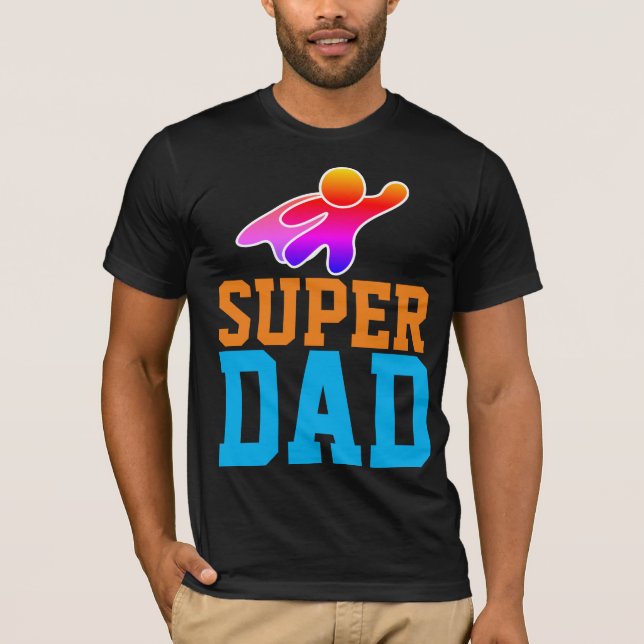 SUPER DAD SUPERHERO T-Shirts (Front)