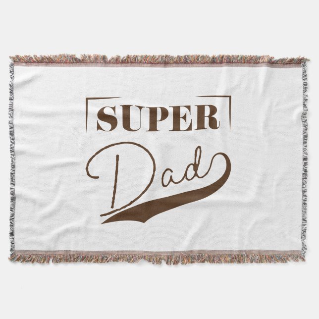 Super Dad Throw Blanket (Front)