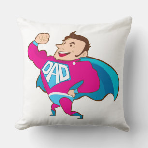 SUPER DAD THROW PILLOW