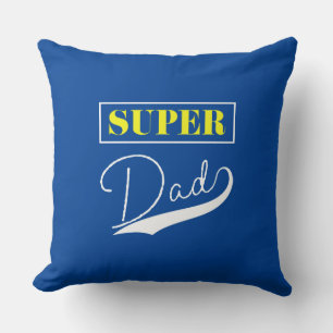 Super Dad Throw Pillow
