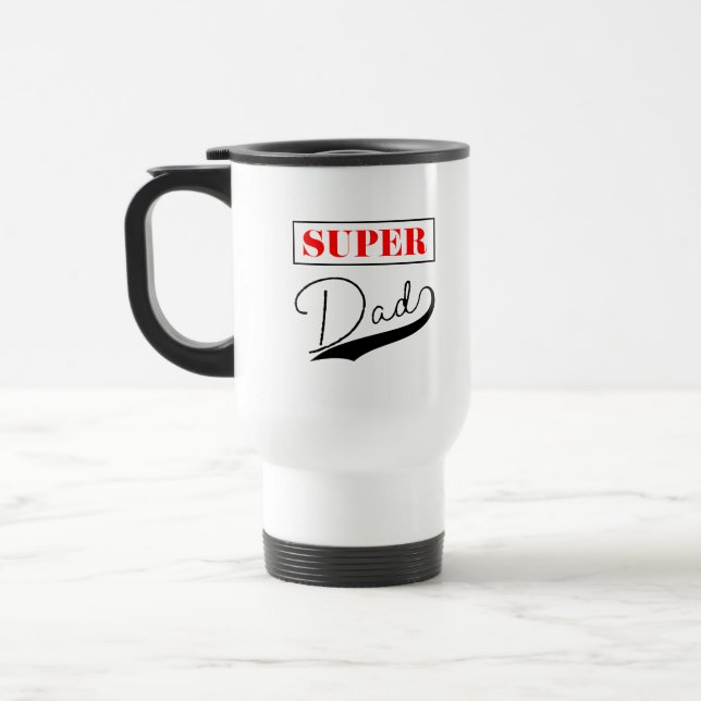 Super Dad  Travel Mug (Left)