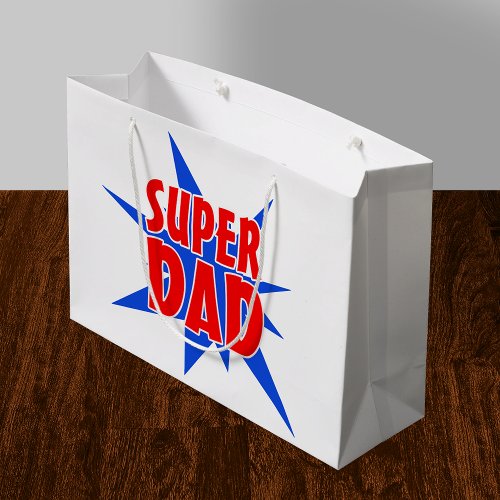 Super Dad Vintage Comic Fathers Day Gift Bag