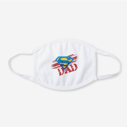 Super Dad White Cotton Face Mask