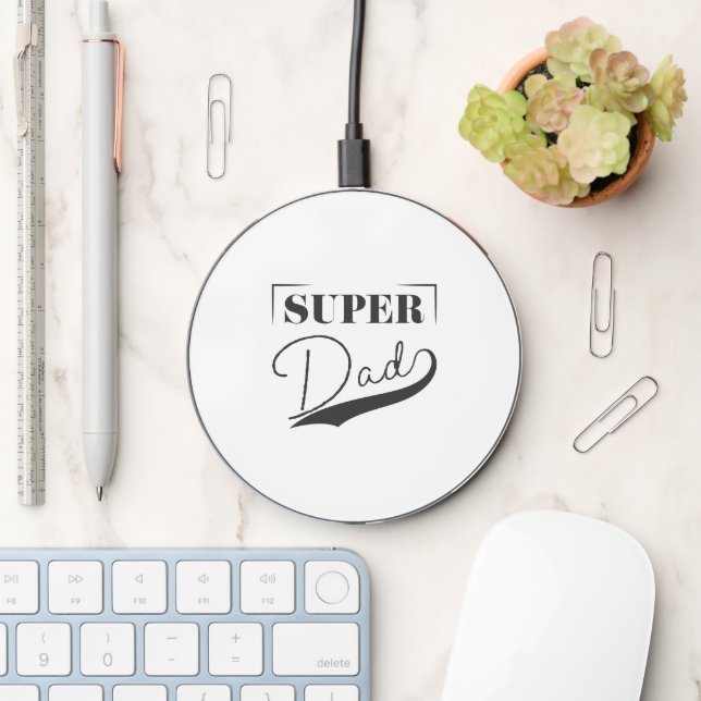 Super Dad Wireless Charger (Desk)